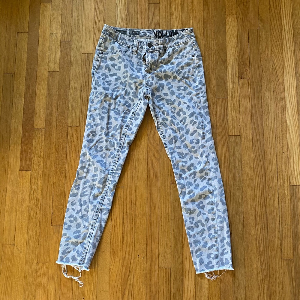 Volcom cheetah print pants